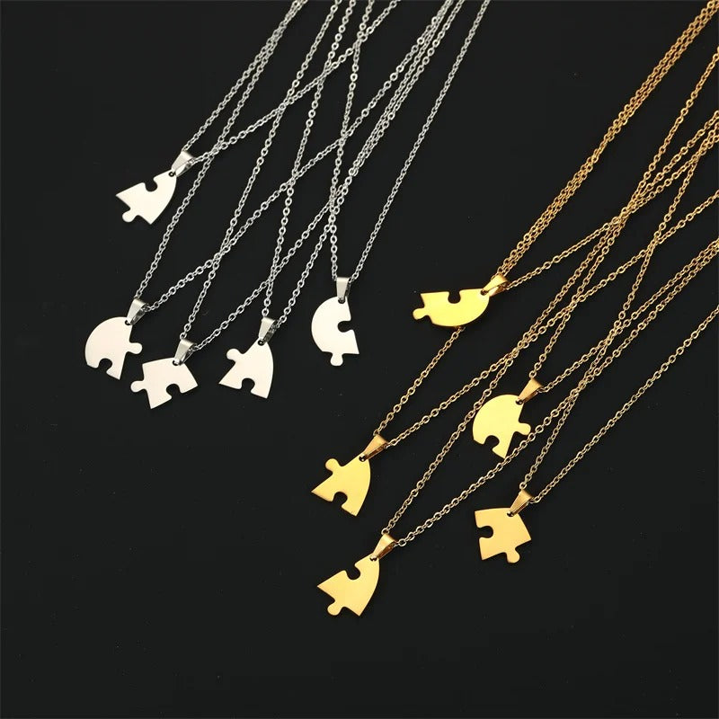 BFF Necklaces For 5 in Silver and Gold